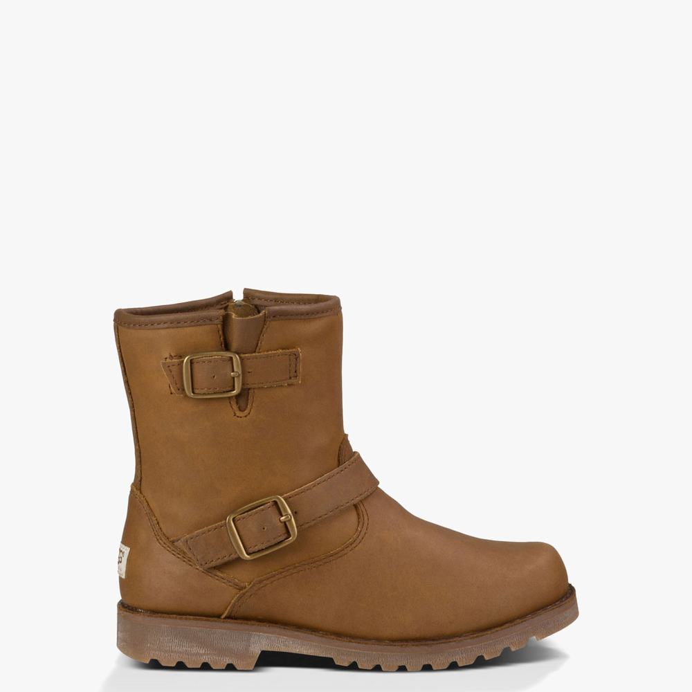 Bottes UGG Harwell Fille Marron Soldes 160SGJTC